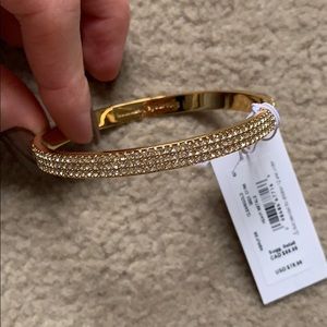 NWT Kate Spade gold w/ diamond bracelet
